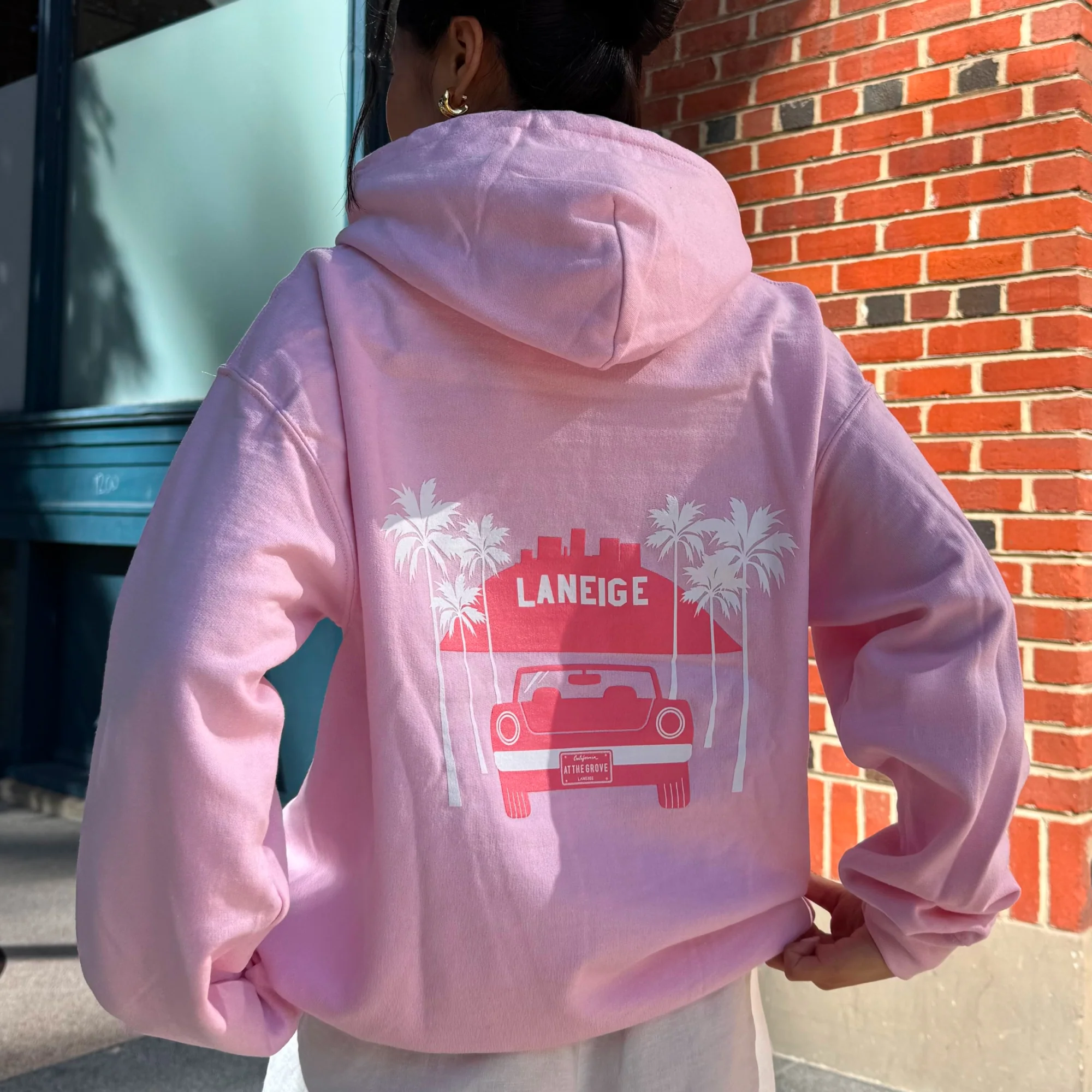 The Grove LA Pink Hoodie - Image 11